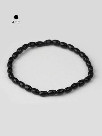 Fashion Icon Náramek Hematit korálky malé oválky - 3 mm