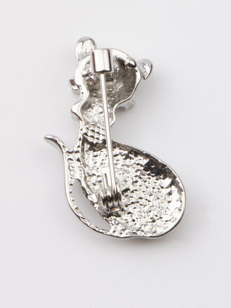 Fashion Jewelry brož kočička z perleti paua