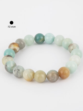 Krásný masivní náramek z korálků amazonitu