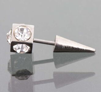 Piercing do ucha hrot krystalky