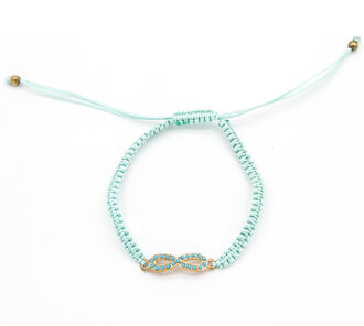 Fashion Icon Náramek nekonečno tkanina