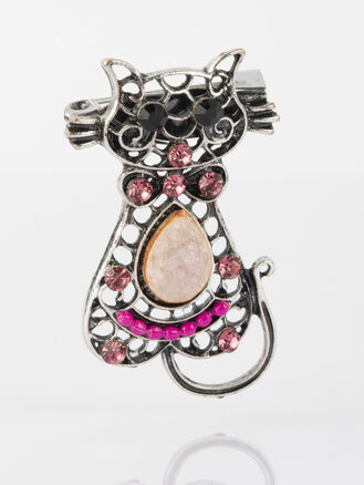 Fashion Jewelry brož kočička