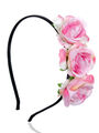 Fashion Icon Čelenka do vlasů Hand made- Ruční práce květinová růže 