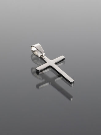 Luxusní malý přívěsek ve tvaru kříže z chirurgické oceli