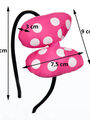 Fashion Icon Čelenka puntíkovaná mašle HANDMADE Minnie 6ks mix