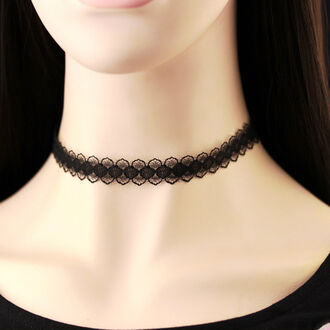 Náhrdelník choker 2v1 krajka a tattoo choker