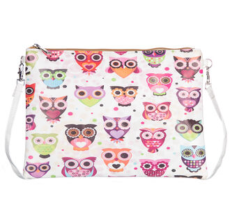 Fashion Icon Psaníčko Multi OWLS sova pouzdro na tablet