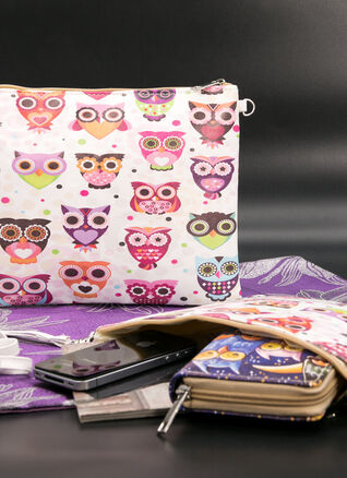 Fashion Icon Psaníčko Multi OWLS sova pouzdro na tablet