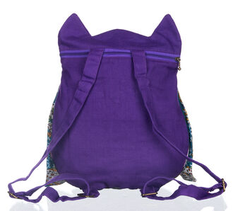 Fashion Icon Mini batoh se sovičkou (hand made) fialový