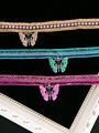 Fashion Icon Náhrdelník krajkový choker Motýl s krystalky