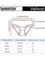 Dámské jednobarevné kalhotky hladké - 3 ks v balení