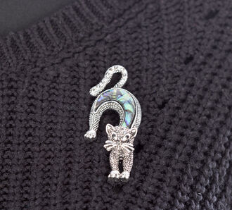 Fashion Jewelry přívěsek kočka z paua perleti