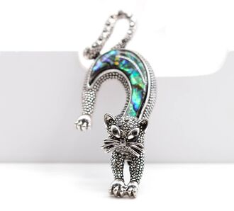 Fashion Jewelry přívěsek kočka z paua perleti