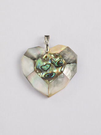 Přívěsek srdce z paua perleti