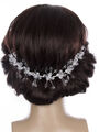 Svatební ozdoba do vlasů - čelenka Diamond Flowers krystalky a perly do vlasů