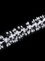 Svatební ozdoba do vlasů - čelenka Diamond Flowers krystalky a perly do vlasů
