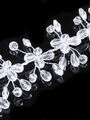Svatební ozdoba do vlasů - čelenka Diamond Flowers krystalky a perly do vlasů
