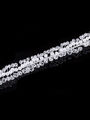 Svatební ozdoba do vlasů - čelenka Diamond crystal krystalky a perly do vlasů