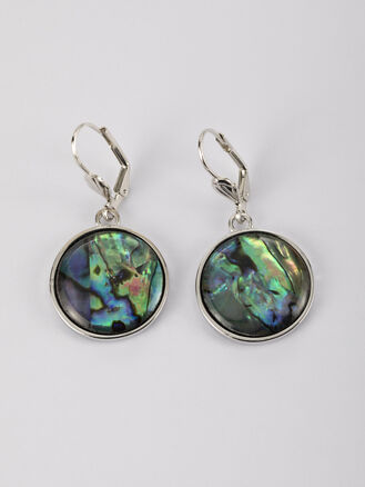 Fashion Jewelry náušnice kolo s paua perletí