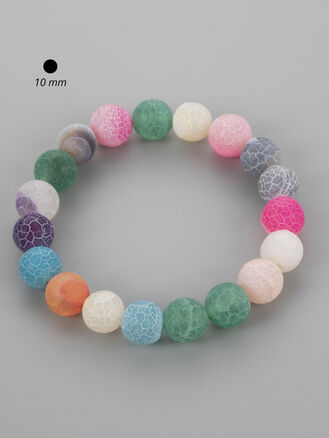 Elegantní náramek z achátu (barevný)