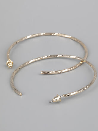 Fashion Jewelry náušnice kroucené kruhy zlaté barvy s rytým vzorem