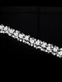 Svatební ozdoba do vlasů - čelenka crystal krystalky a perly do vlasů