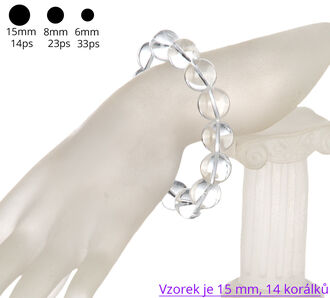 Fashion Icon Náramek Křišťál korálky 6 mm