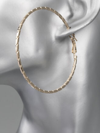 Fashion Jewelry náušnice kruhy zlaté barvy s rytými detaily