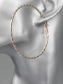 Fashion Jewelry náušnice kruhy zlaté barvy s rytými detaily