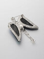 Fashion Jewelry brož dívka s křídly z přírodní paua perleti