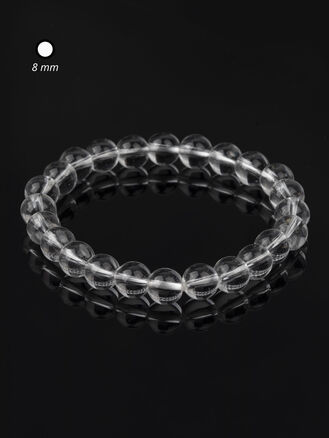 Náramek z křišťálu (kuličk 0,8 cm)