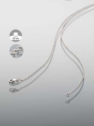 Drobný řetízek z chirurgické oceli stříbrné barvy 