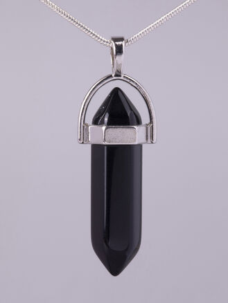 Exkluzivní amulet ve tvaru kyvadla z onyxu 