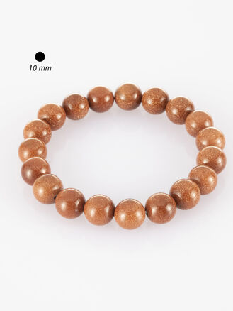 Sluneční kámen hnědý (syntetický) 1cm