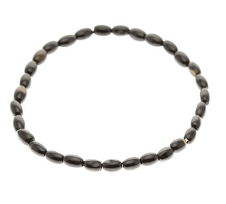 Fashion Icon Náramek Hematit korálky malé oválky - 3 mm