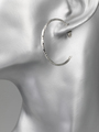 Fashion Jewelry kruhové náušnice s rytým vzorem