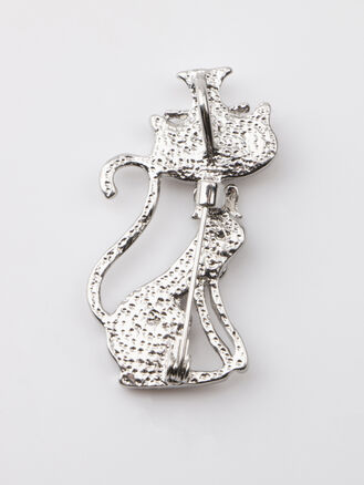 Fashion Jewelry brož kočička z perleti paua