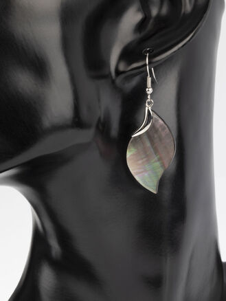 Fashion Jewelry náušnice list z paua perleti