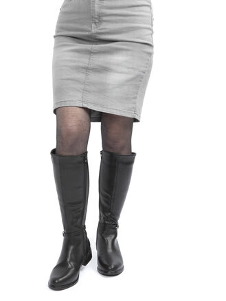 Stylové dámské kozačky s kožíškem uvnitř