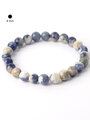 Atraktivní náramek ze sodalitu, velikost kuliček 8 mm