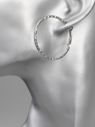 Fashion Jewelry kruhové náušnice s rytým vzorem