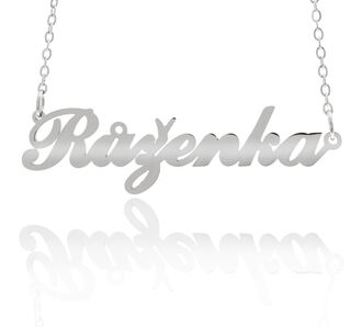 Fashion Icon Ocelový přívěsek jméno Růženka