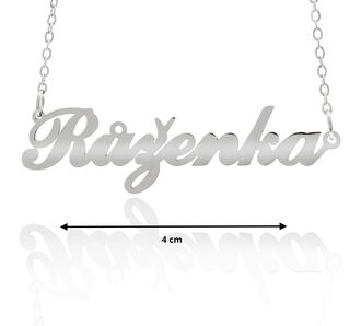 Fashion Icon Ocelový přívěsek jméno Růženka