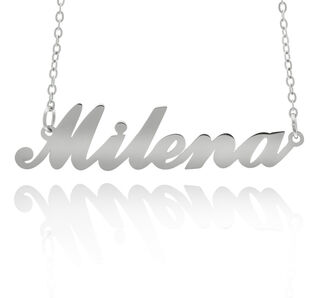 Fashion Icon Ocelový přívěsek jméno Milena