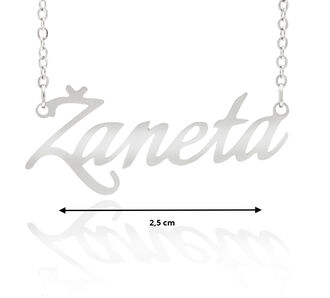 Fashion Icon Ocelový přívěsek jméno Žaneta