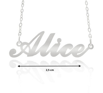 Fashion Icon Ocelový přívěsek jméno Alice