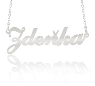 Fashion Icon Ocelový přívěsek jméno Zdeňka