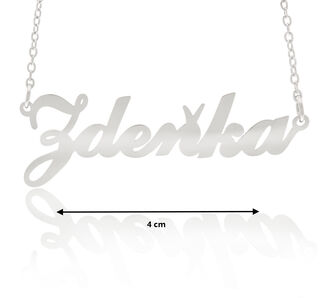 Fashion Icon Ocelový přívěsek jméno Zdeňka