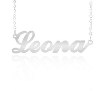 Fashion Icon Ocelový přívěsek jméno Leona
