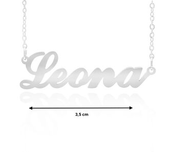 Fashion Icon Ocelový přívěsek jméno Leona